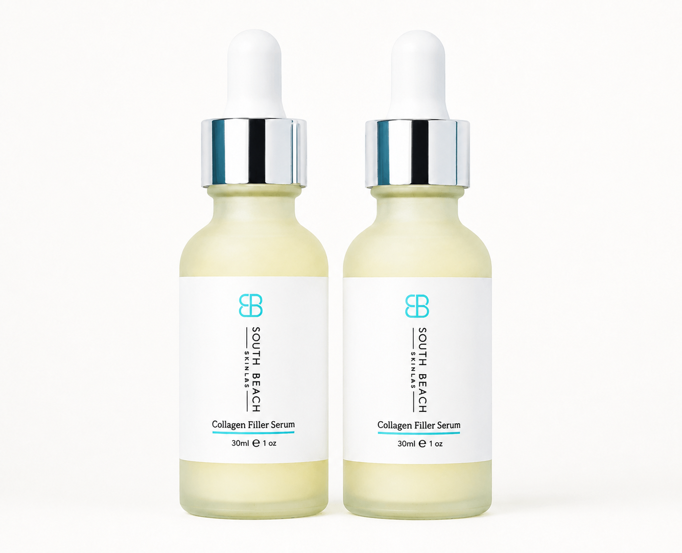 2 Bottles of South Beach Collagen Serum